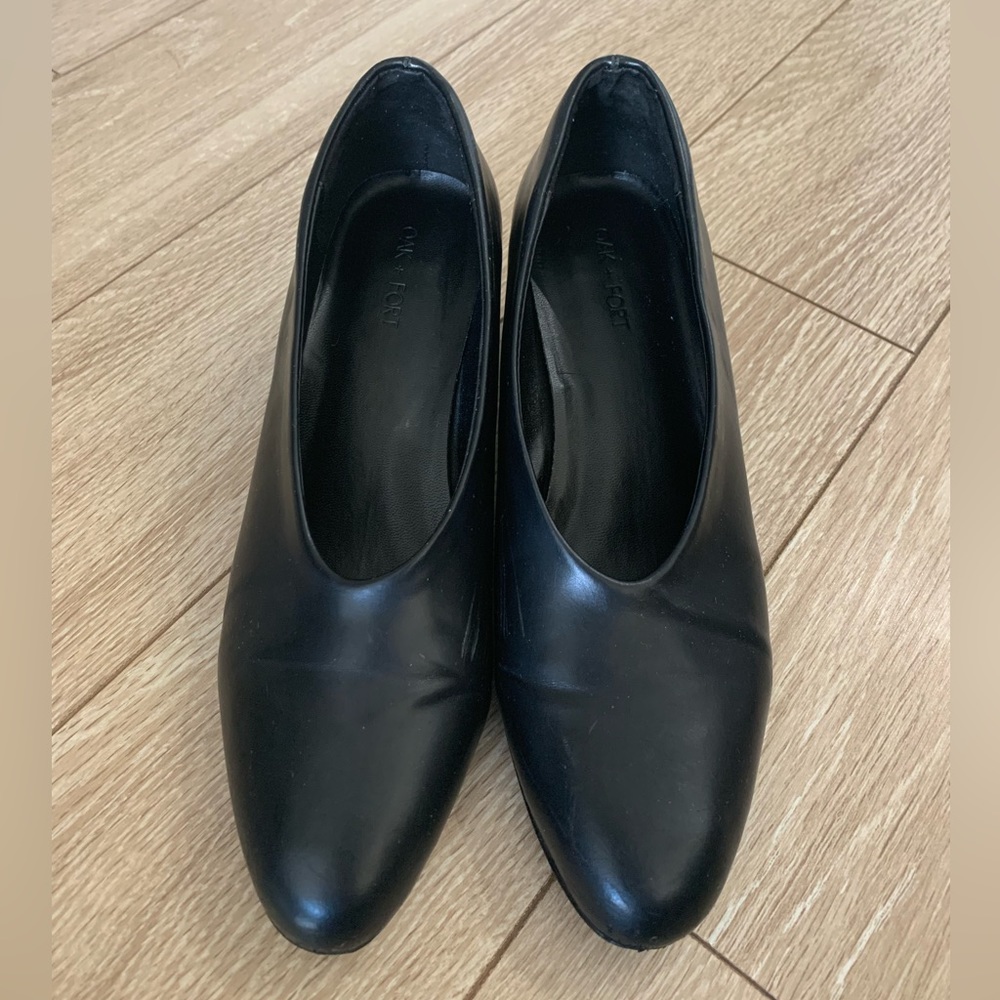 Oak + Fort Block Heel Shoes